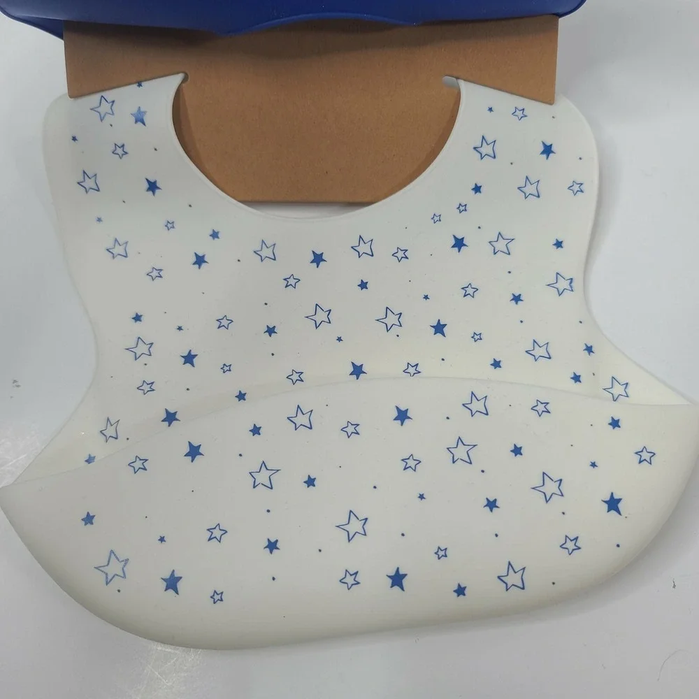 RAE DUNN Silicone Baby Bibs Set of 2 